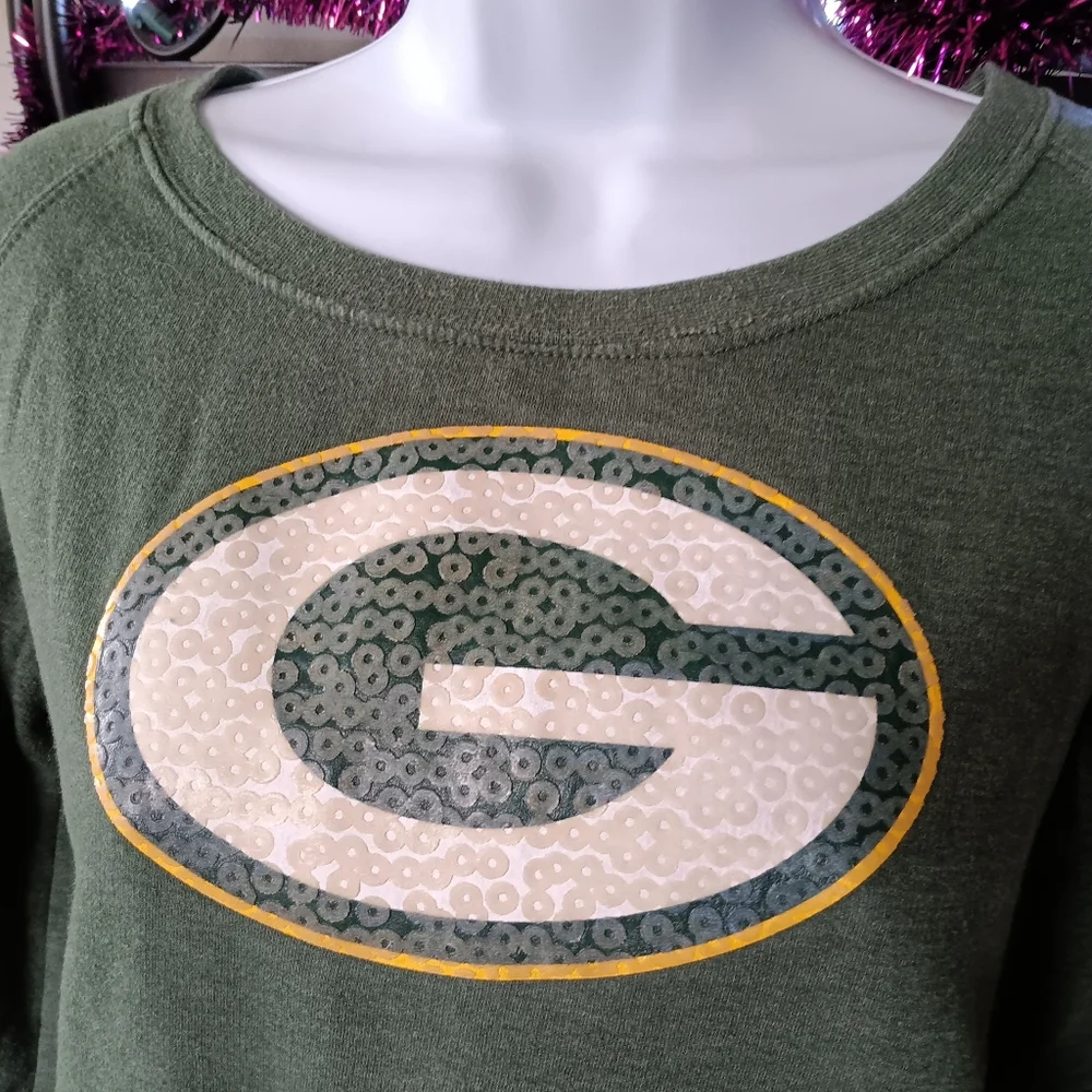 💚💛*4/$15* Green Bay Packers Team Pullover Sweatshirt Girls XL 14 16 NFL Long